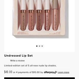 Anastasia Beverly Hills Undressed lip set